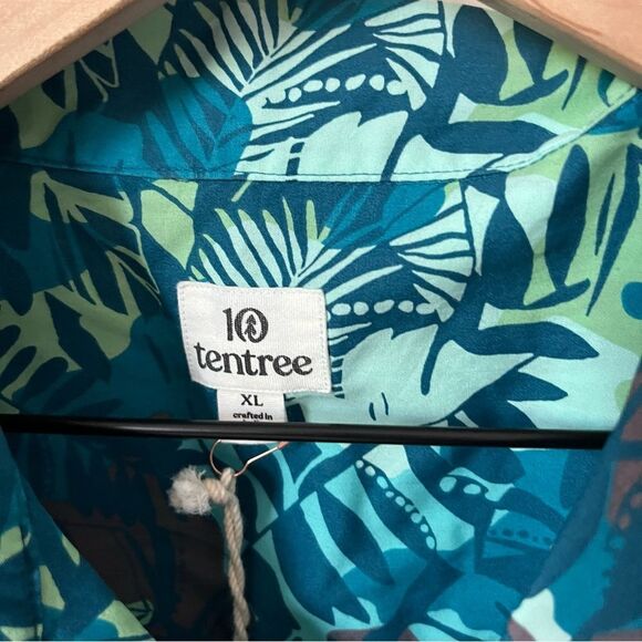 TenTree Men‘s XL Quartz Short-sleeve Button-down Shirt NWT - Picture 2 of 9